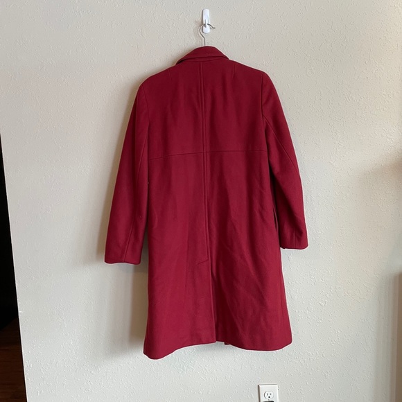 $90 J. CREW LINED WOOL COAT | RED | PETITE MEDIUM - Picture 12 of 12